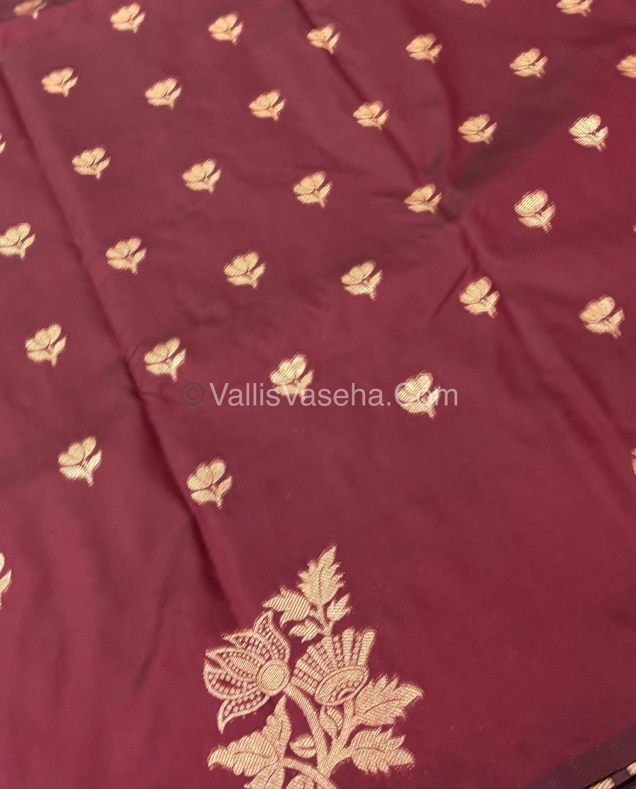 Semi Soft Silk - Wine Shade -VVSSS019