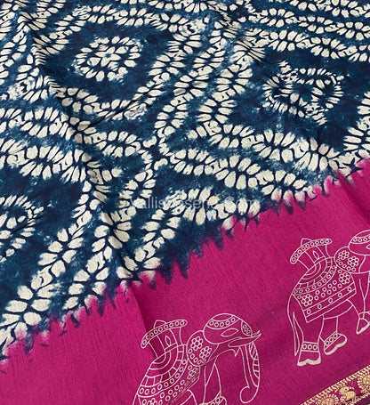 Mangalgiri Silk - Shibori Prints - VVMS002