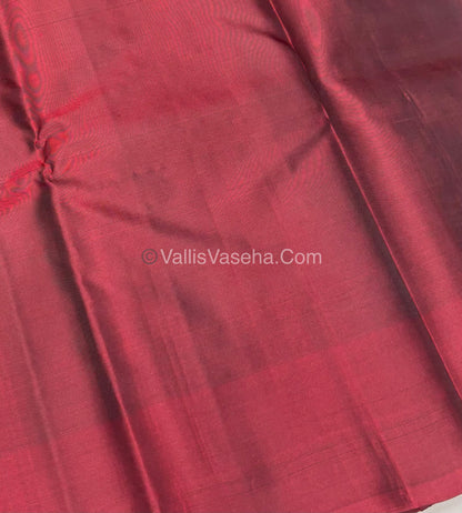 Pure Soft Silk Saree - Black With Maroon - VVPSS073