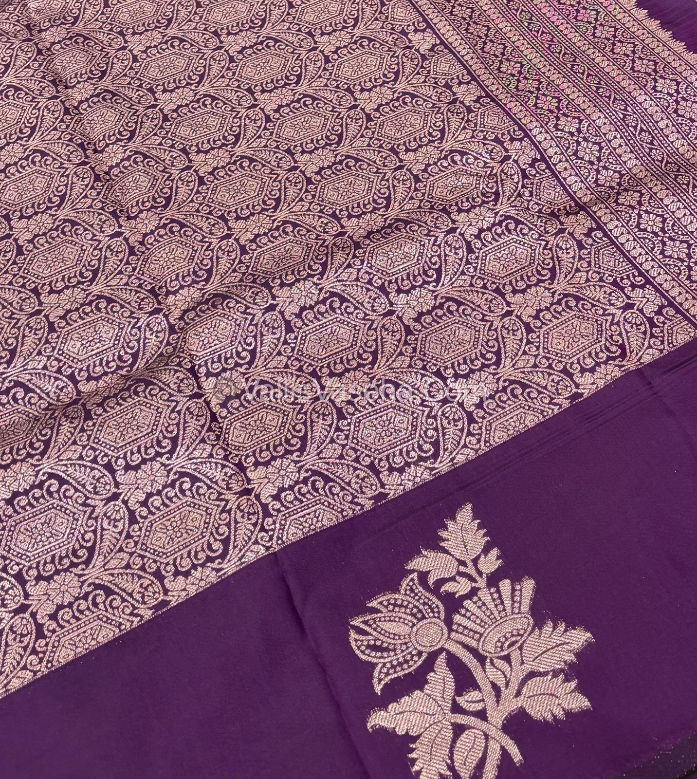 Semi Soft Silk - Purple Shade -VVSSS019