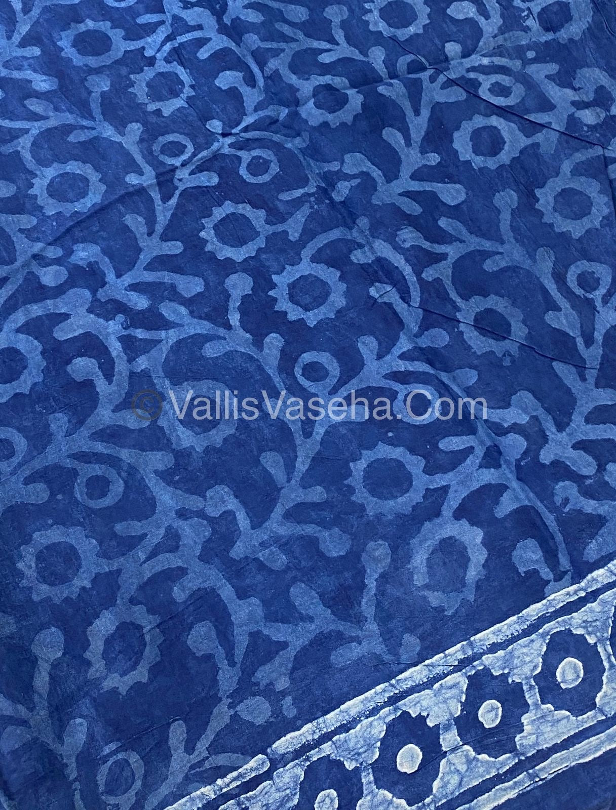 Pure Soft Mul Mul Cotton Sarees - Hand Block Prints - VVMMC003