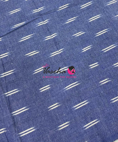 Ikkat Mercerised Cotton Saree - Single Ikkat - VVIKS001