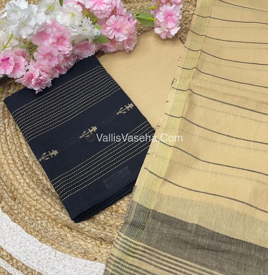 Salwar Material - Pure Cotton - Jacquard Design Set  - VVUSM008