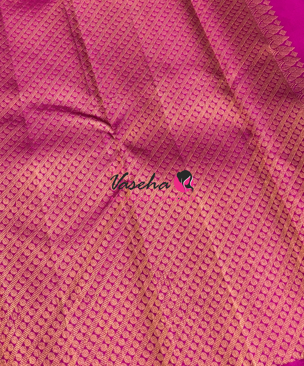 Pure Kanchipuram Silk Saree - Pazhum Pazhamum Checks - VVPS083