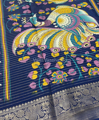 Semi Binny Silk - Vaira Voosi Design and Leaf prints - VVSDS005