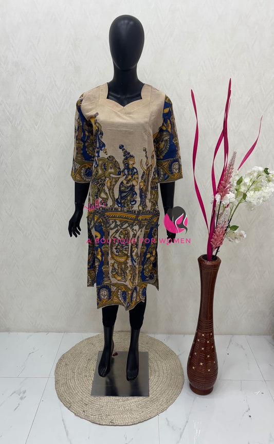Ready Made - Kalamkari Kurti -VVRKK001