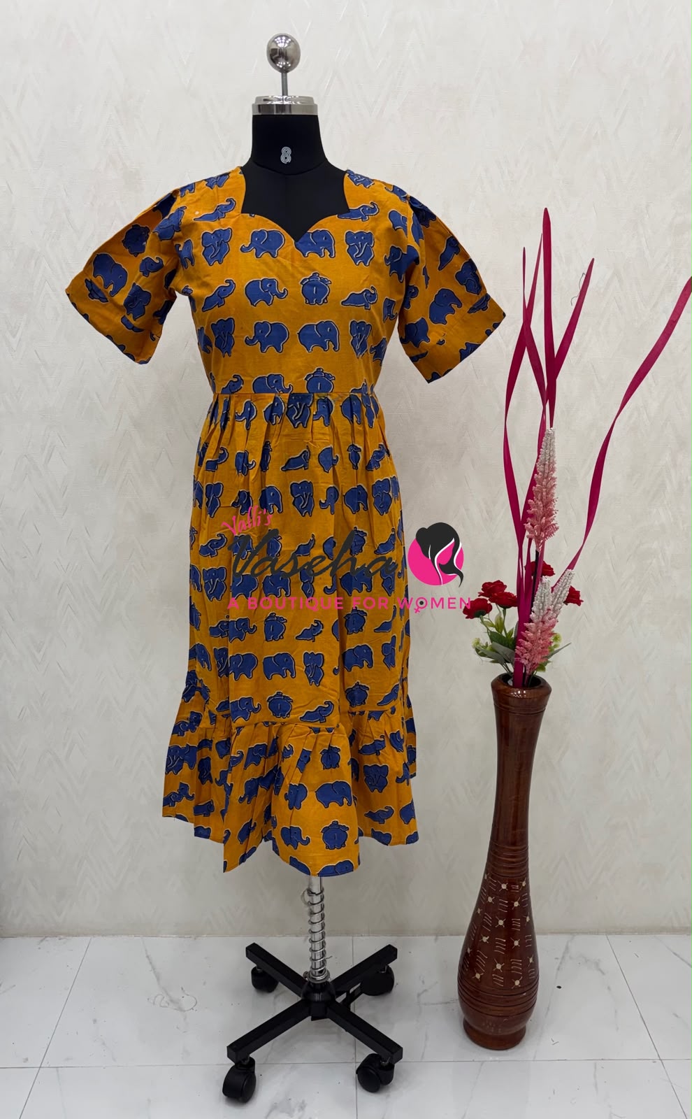 Ready Made - Kalamkari Frock  - VVRKF003
