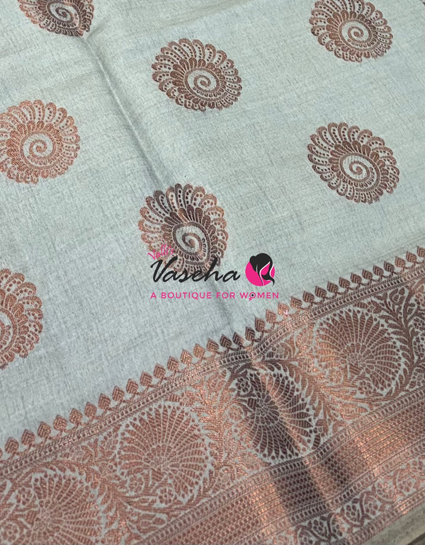 30% less - Offer Saree - Tussar Saree - VVDS009