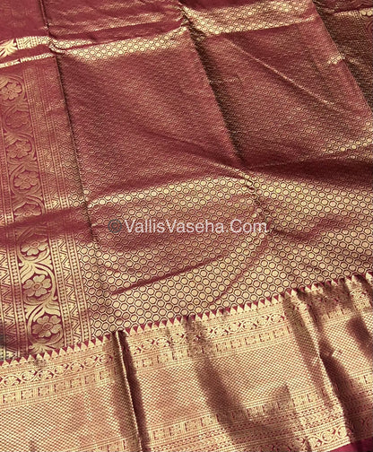 Half Mix - Pure Soft Silk Saree - VVPSS031
