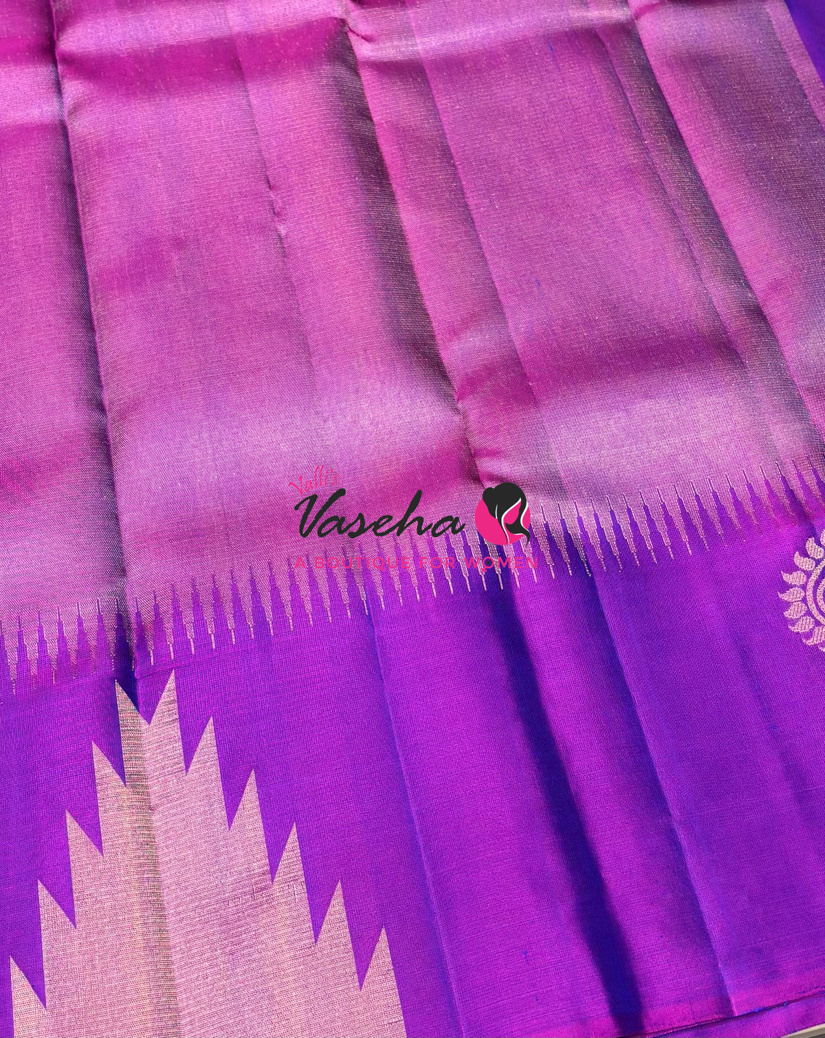 Pure Soft Silk Saree - Jothika Hit design - Purplish Pink - VVPSS011