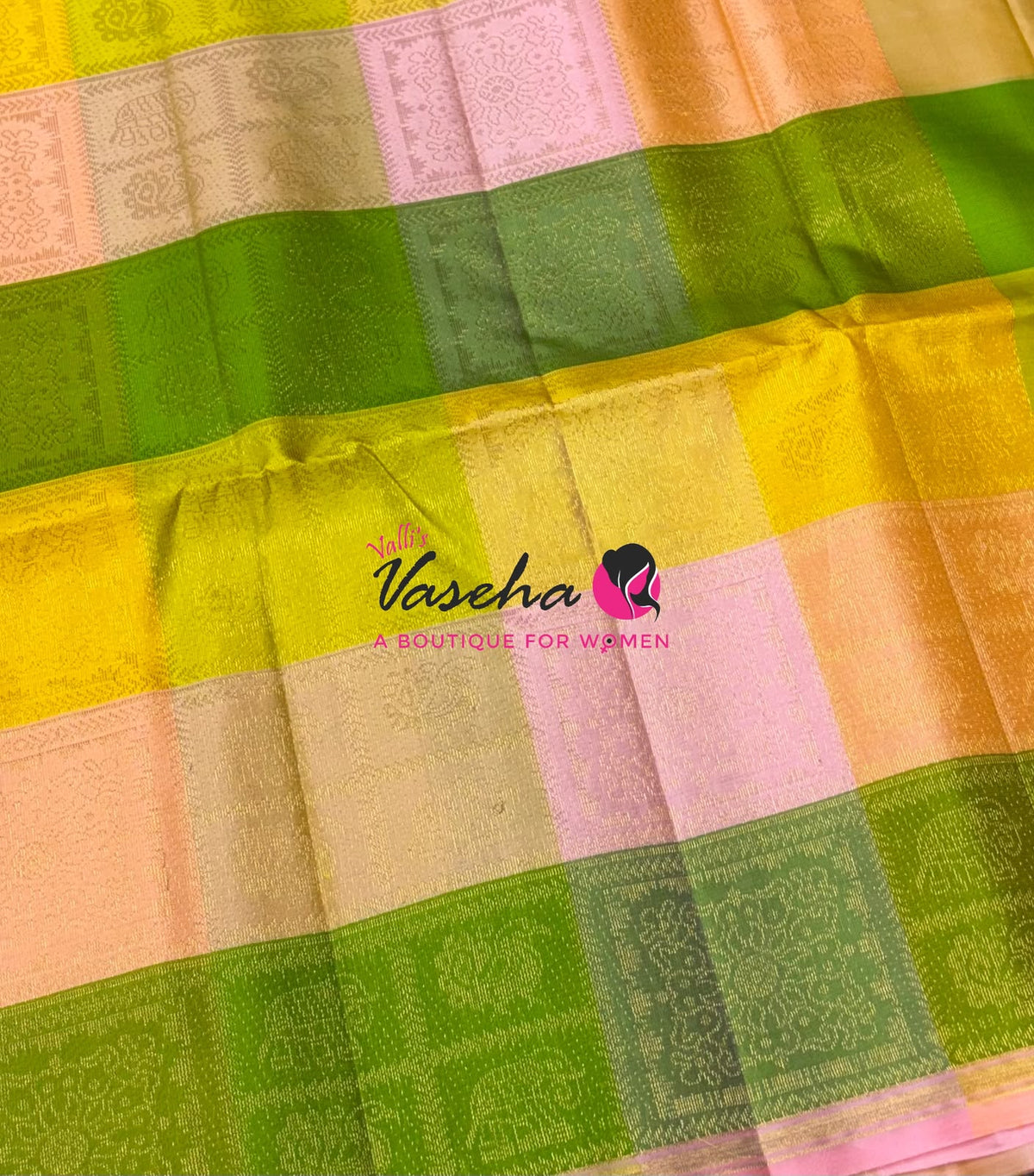 Pure Soft Silk Saree - Partly Pallu -  Half & Half Saree - VVPSS088