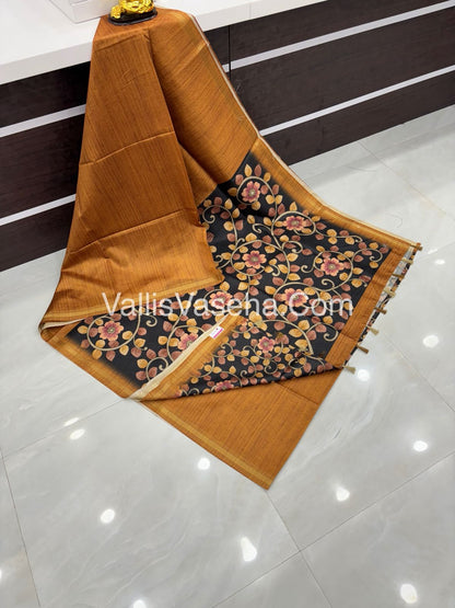 Art Silk / Semi Gicha Tussar Saree  - VVSGT002