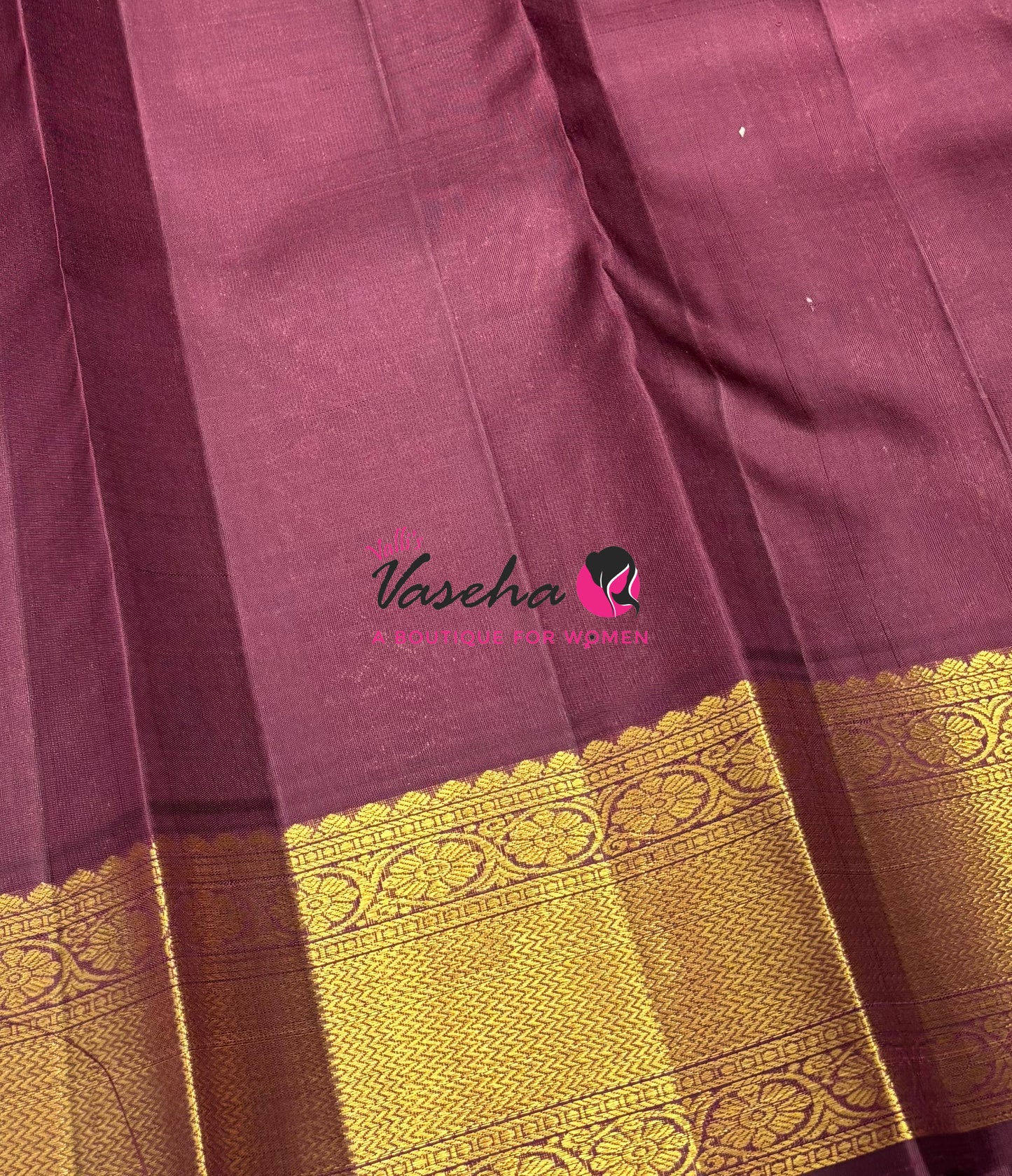 Pure Kanchipuram Silk Saree - Vairavoosi Design  - Brown Shade - VVPS059