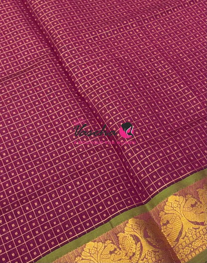 Semi Silk Cotton Saree | Lakshadeepam  |VVSSC009
