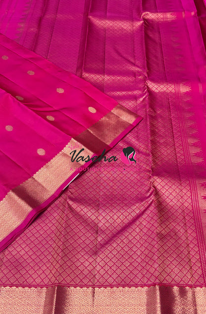 Pure Kanchipuram Silk Saree -  Pink Shade - VVPS093