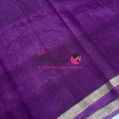 Casual Wear - Fancy Printed Silk  - Purple Shade - VVFPS001