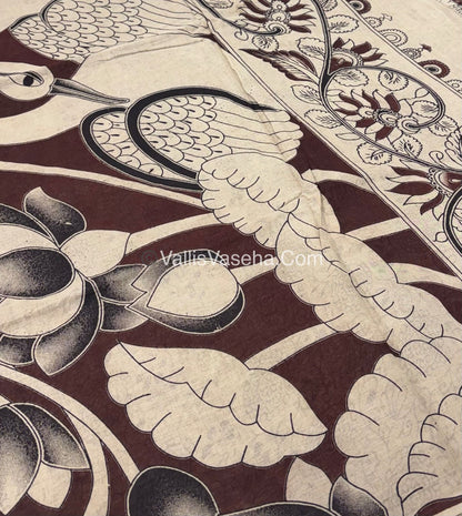Pure Kalamkari Cotton Saree - VVPKC002