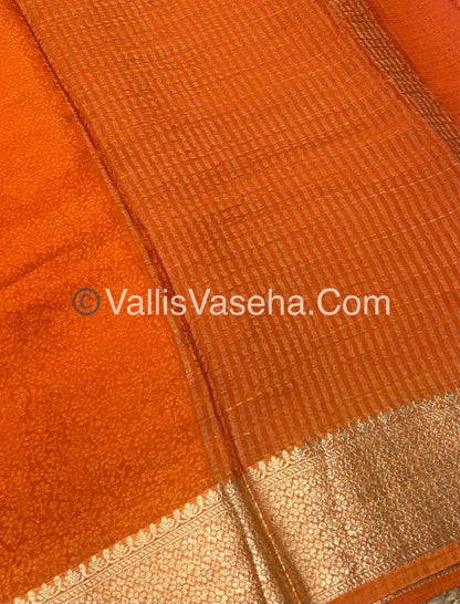 Semi Viscose / Semi Mysore Crepe Silk Variety - Embossed Design - VVSMC002