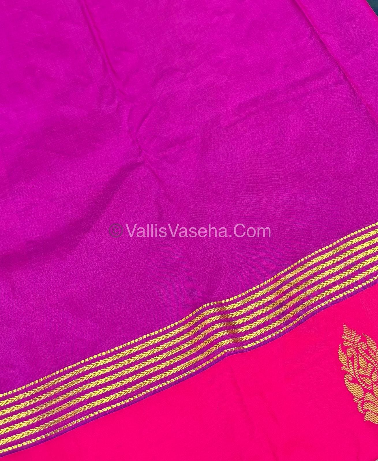 Semi Silk Saree - Kanchi Pattu Style - VVSSS004
