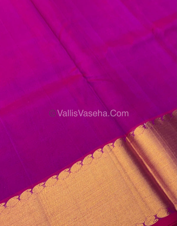 Pure Silk Cotton Saree | Purplish Pink  Shade |VVPSC011