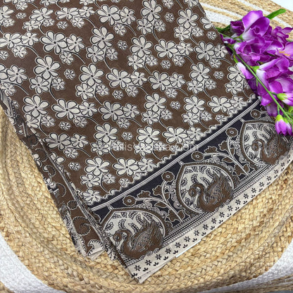 Pure Kalamkari Cotton Saree - VVPKC002