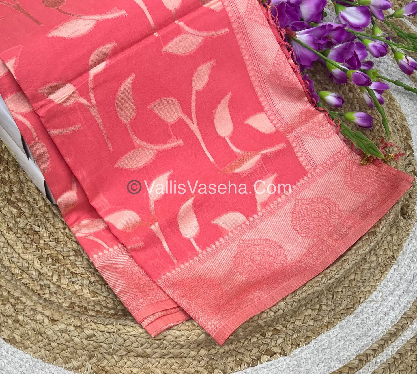 Fancy Saree - Mixed Variety -Peach Shade - VVFBS004