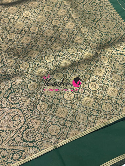 Semi Soft Silk  - Green Shade - VVSSS041