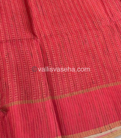 Semi Tussar Silk - Vairavoosi Design - VVSTS037