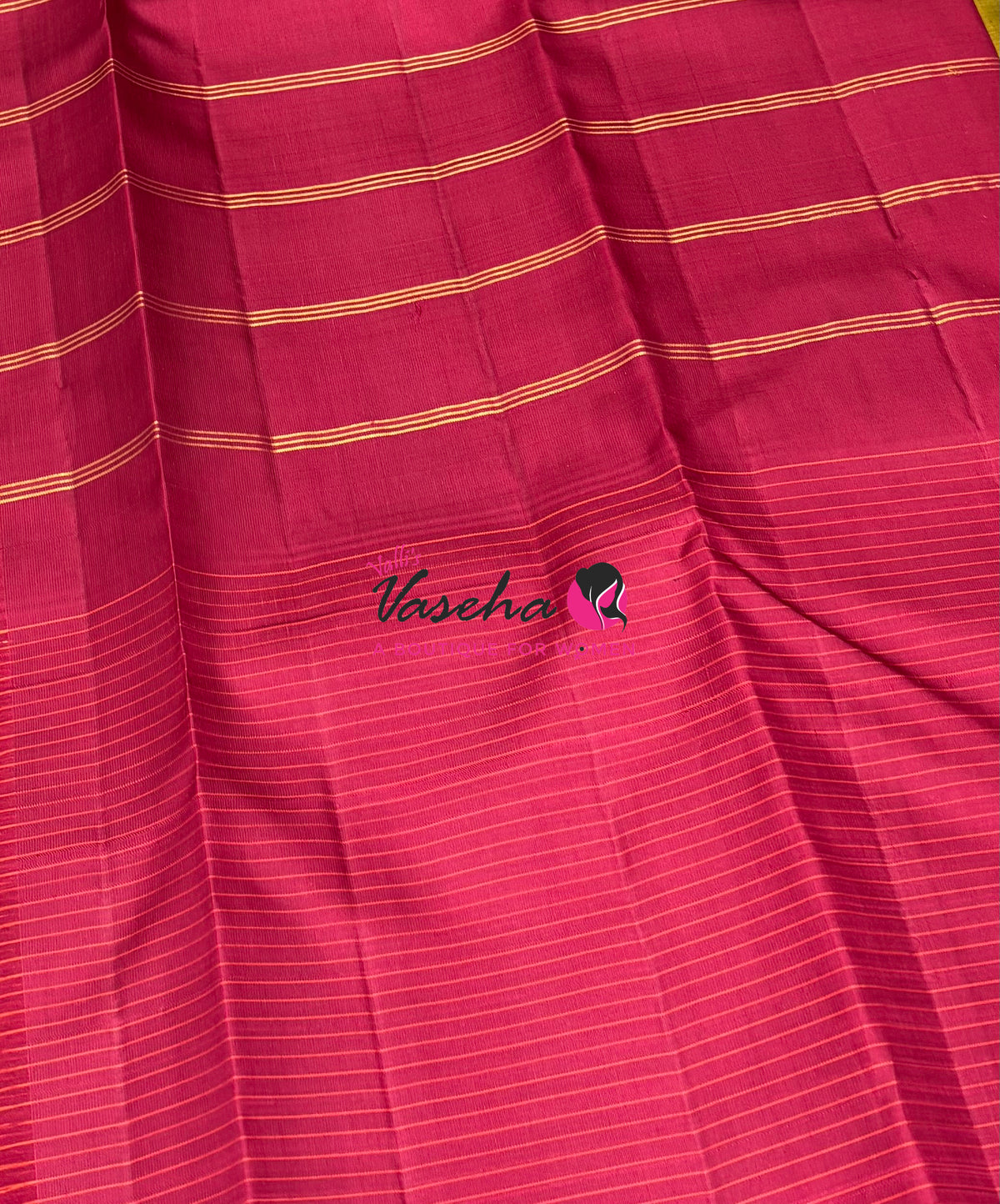 Pure Korvai Kanchipuram Silk Saree - VVPS035