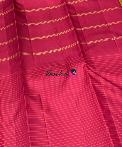 Pure Korvai Kanchipuram Silk Saree - VVPS035