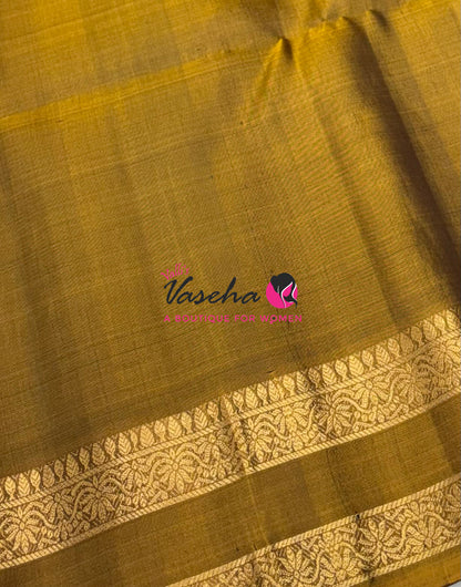 Pure Soft Silk Saree  - Blue  & Mustard Yellow Combo - VVPSS152