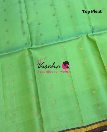 Pure Soft Silk Saree - Partly Pallu -  Half & Half Saree - VVPSS088