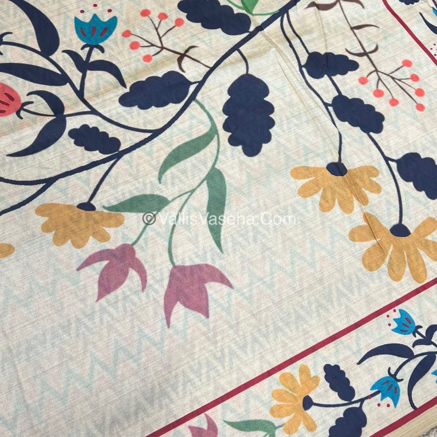30% less - Offer Saree -   Semi Tussar Silk Saree - VVDS006