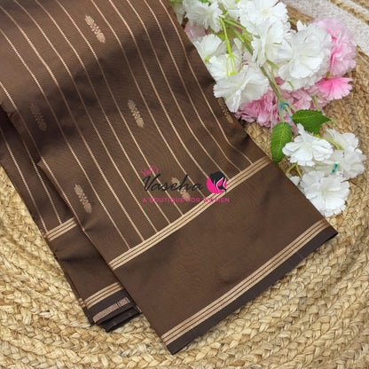 Semi Soft Silk  - Coffee Brown Shade - VVSSS041