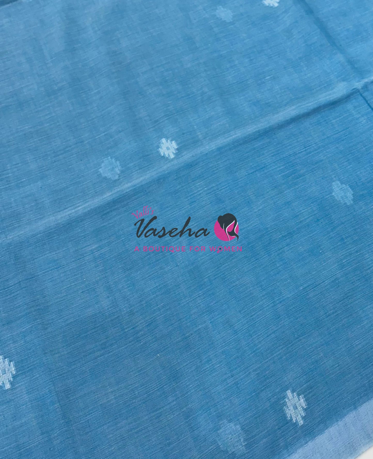 Bengal Kaddhi Cotton Saree | VVBKC002 | Blue Shade