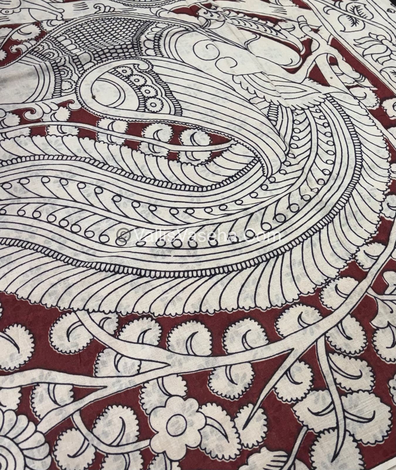 Pure Kalamkari Cotton Saree - VVPKC002