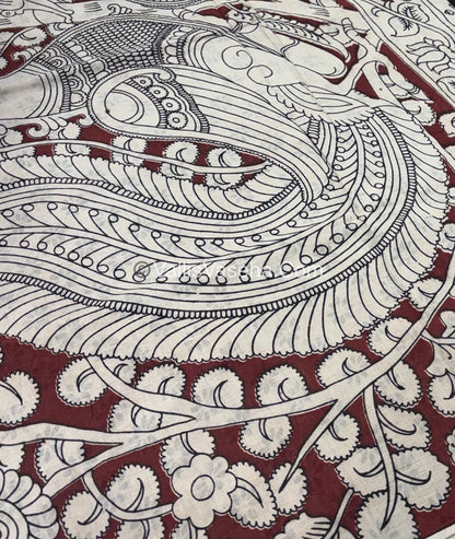 Pure Kalamkari Cotton Saree - VVPKC002