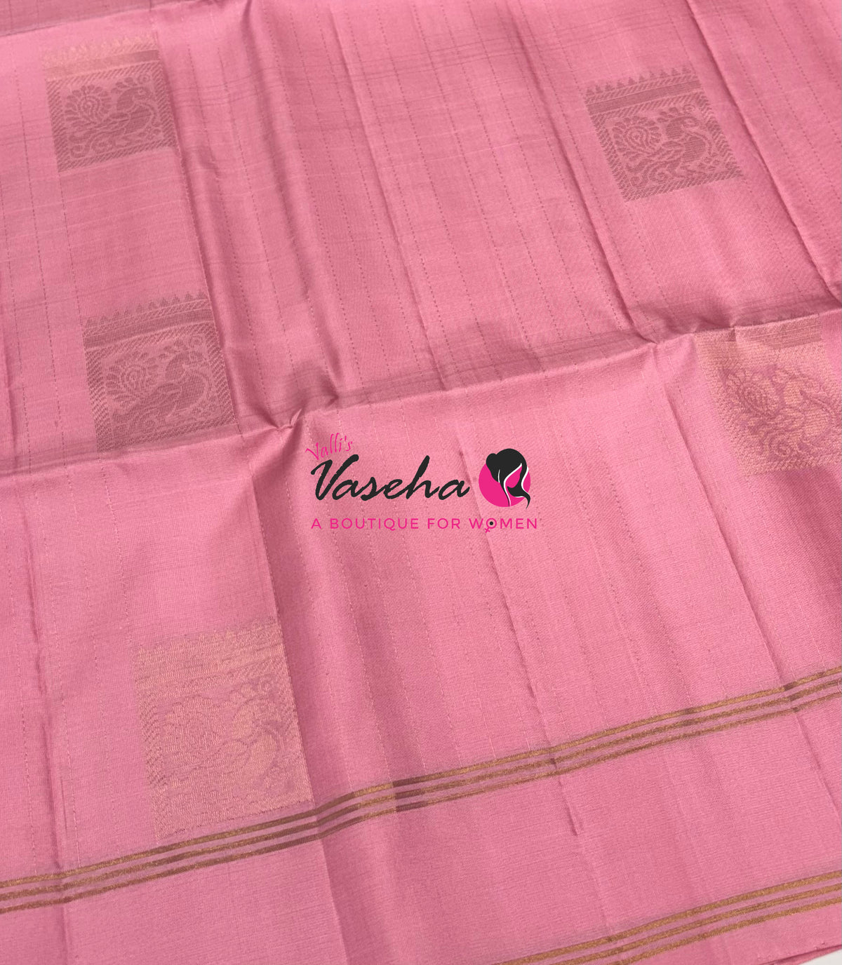 Pure Soft Silk Saree  - Light Pink Shade - VVPSS134