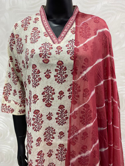 Ready Made - Salwar, Kameez & Duppatta(3pc) - Rayon - VV107713