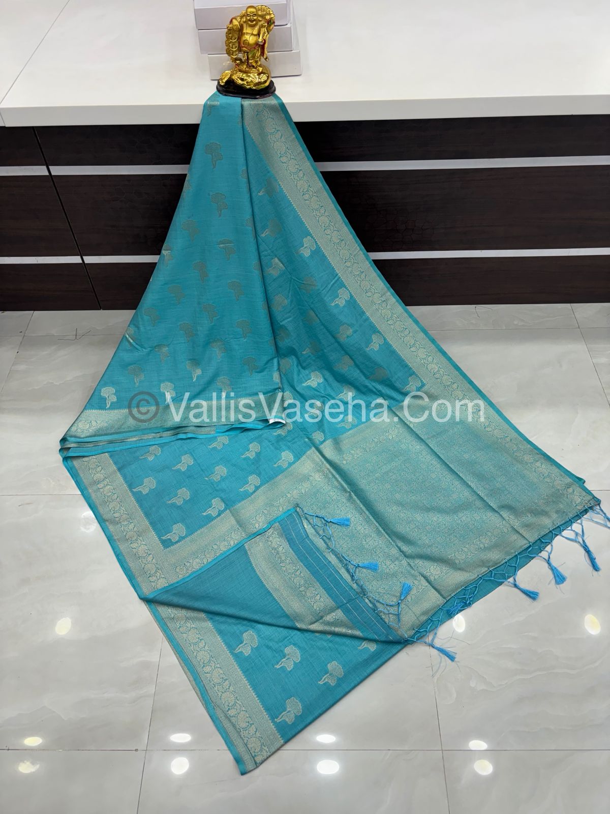 Banarasi - Heritage Silk - Semi Kathan Silk -Sky Blue Shade - VVBHS010