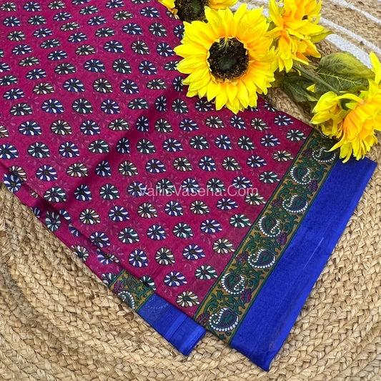 Pure Cotton Voile Saree | VVPVS001
