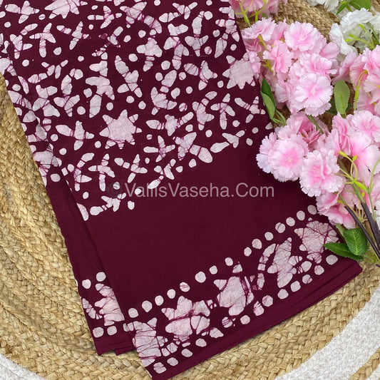 Pure Soft Mul Mul Cotton Sarees - Hand Block Prints - VVMMC003