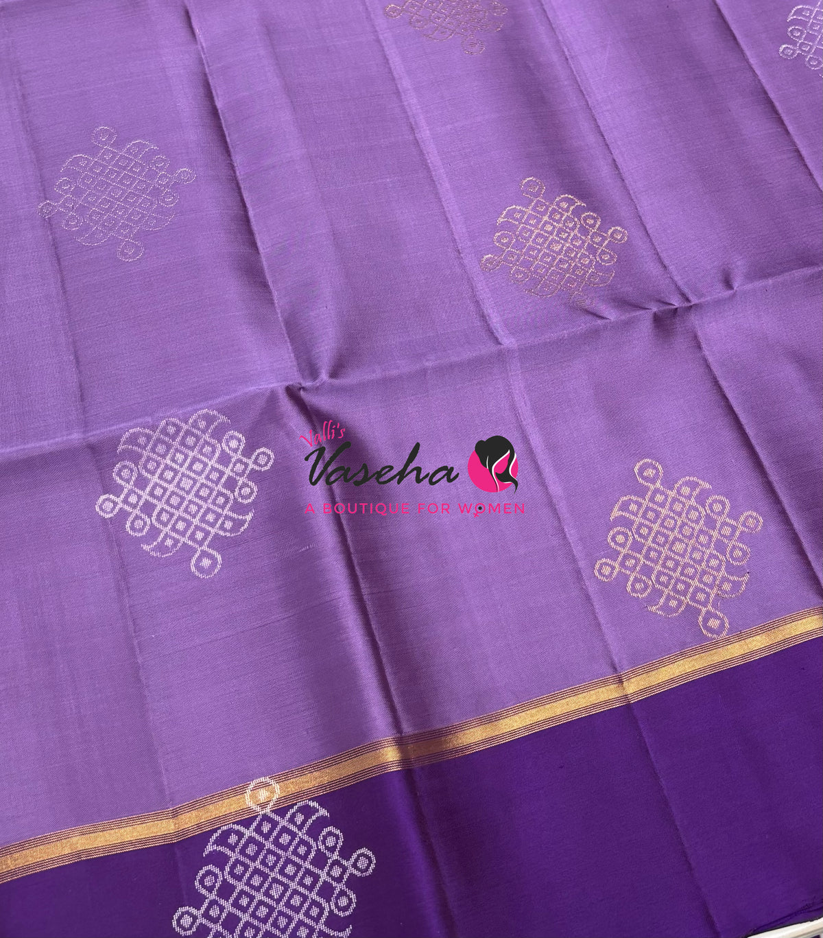 Half Mix - Pure Soft Silk Saree - Kolam Design - VVPSS158