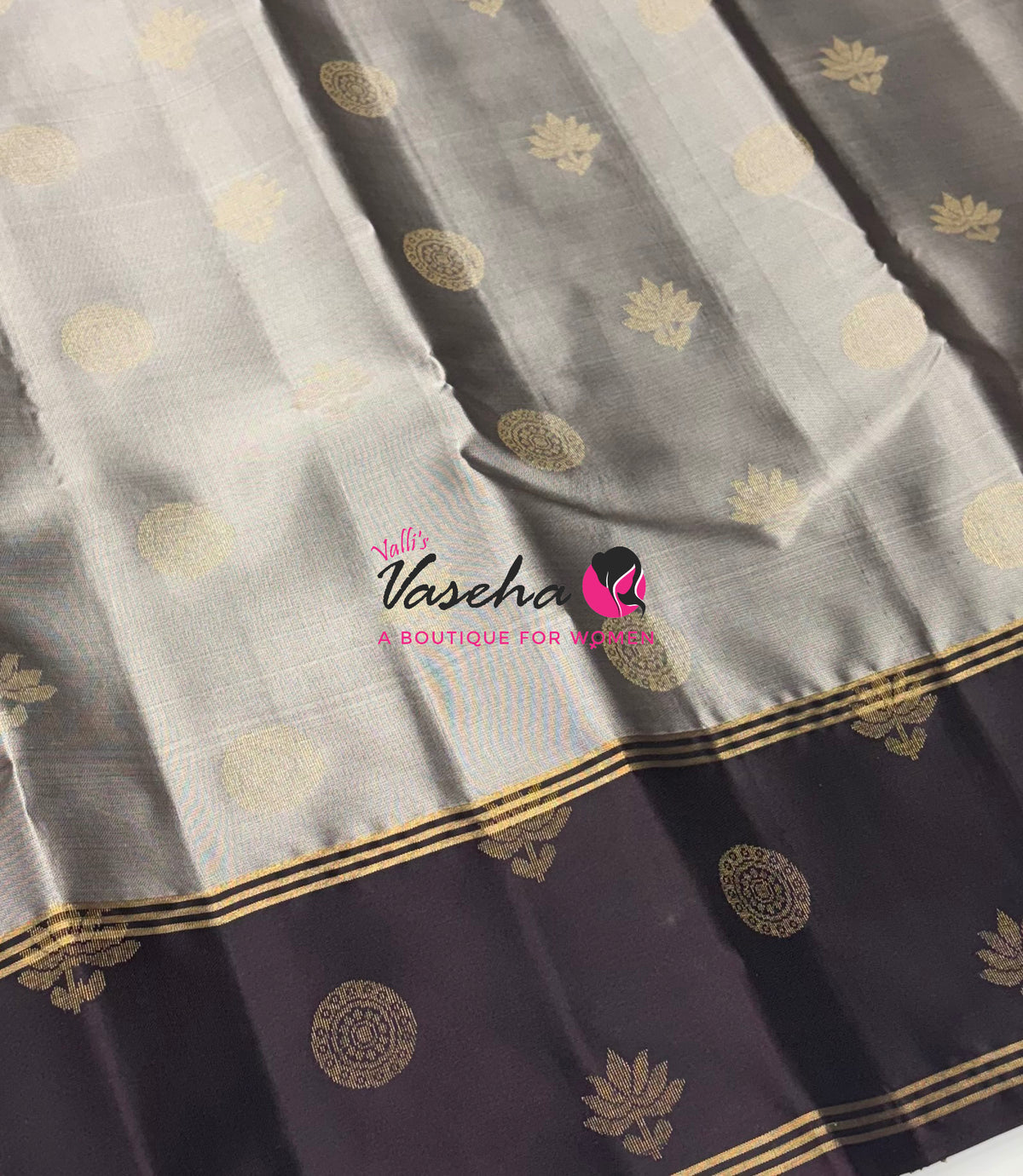 Half Mix - Pure Soft Silk Saree - Long Retta Petta Border with Butta - VVPSS105