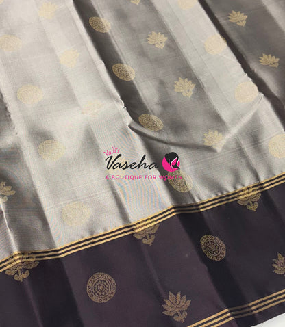 Half Mix - Pure Soft Silk Saree - Long Retta Petta Border with Butta - VVPSS105