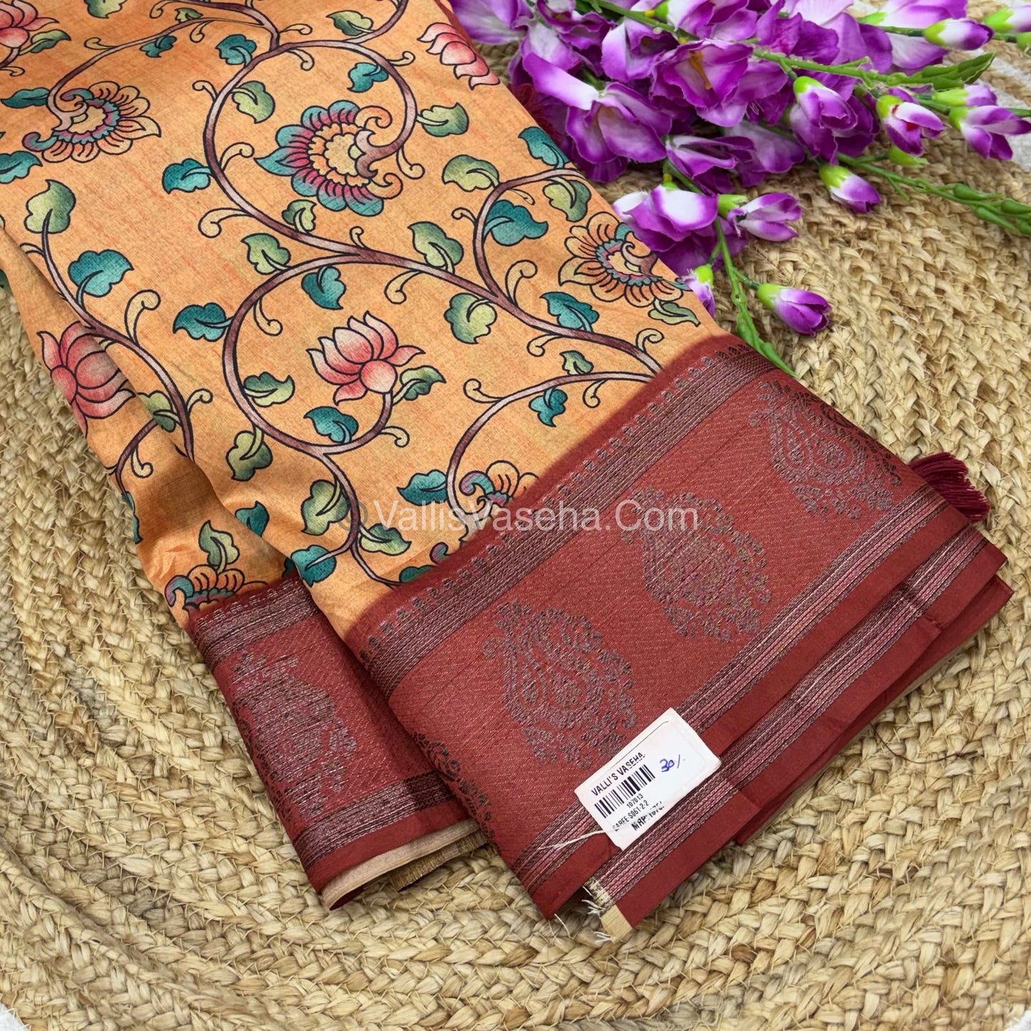 30% less - Offer Saree - Semi Chandari Saree - VVDS003