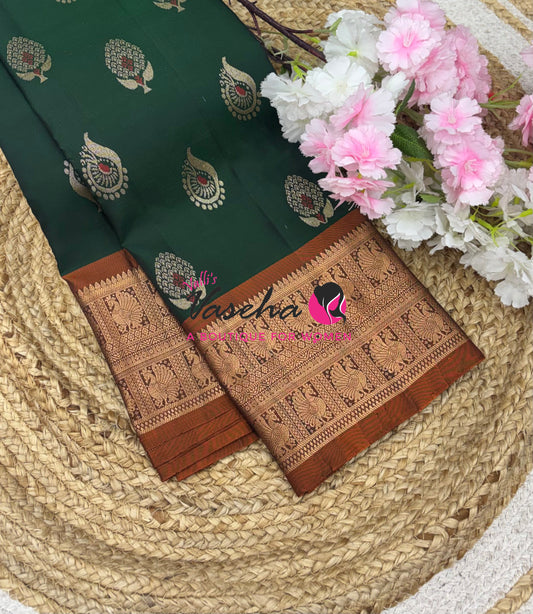Half Mix - Pure Soft Silk Saree - VVPSS031