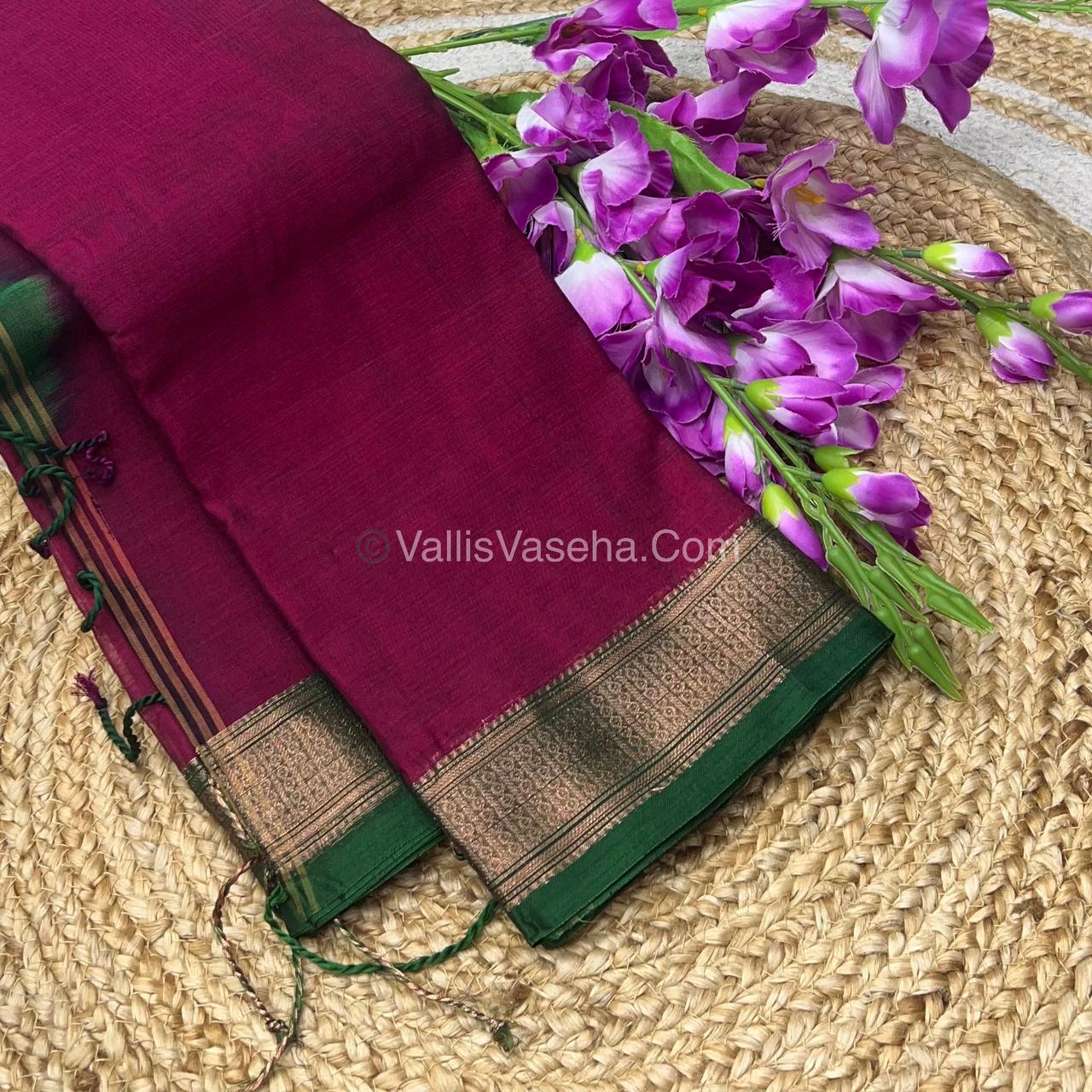 Dhaka Cotton Saree - VVDCS001