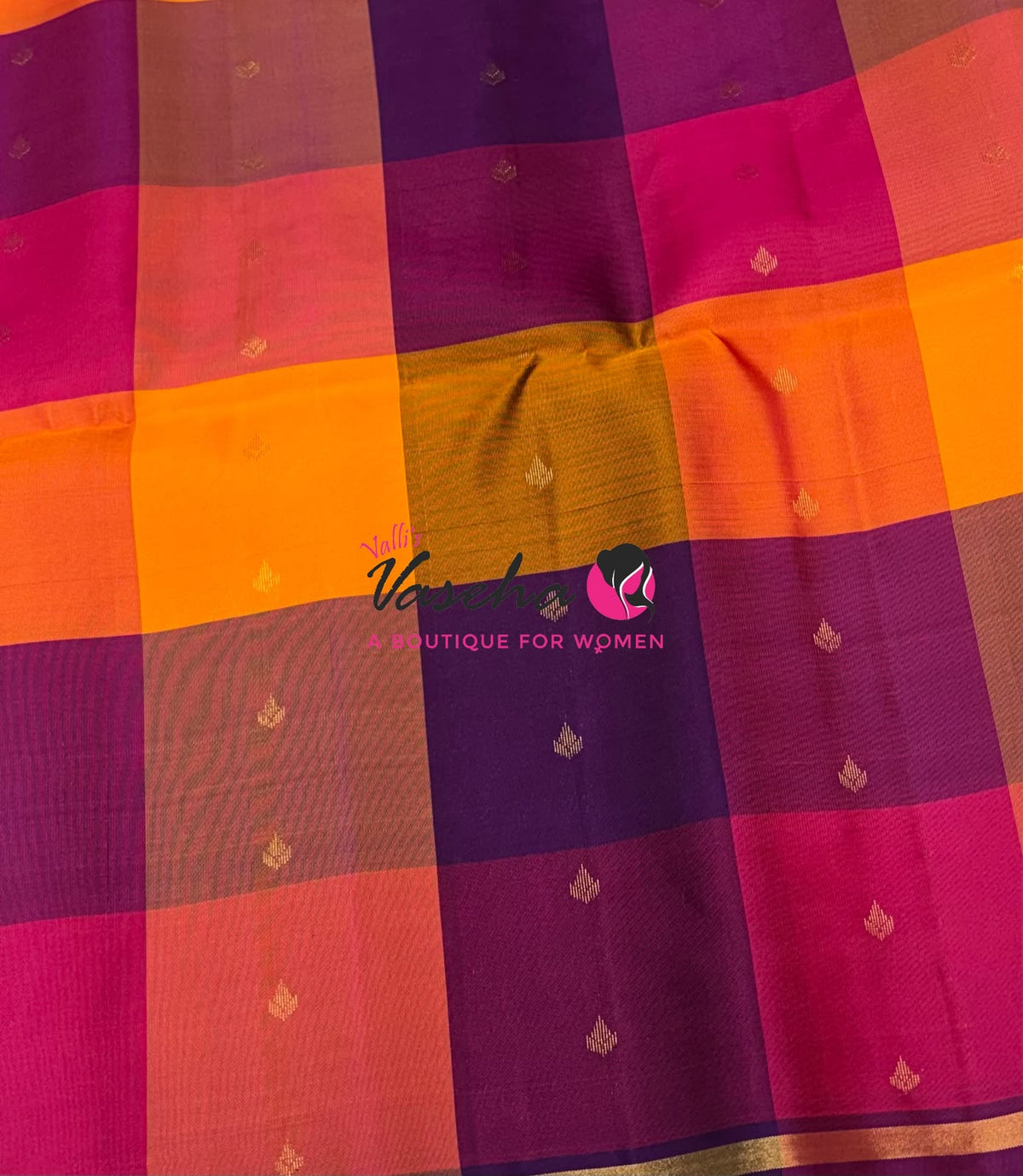 Pure Soft Silk Saree - Partly Pallu -  Half & Half Saree - VVPSS088