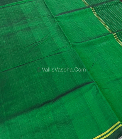 Pure Silk Cotton Sarees - Green Shade - VVPSC003